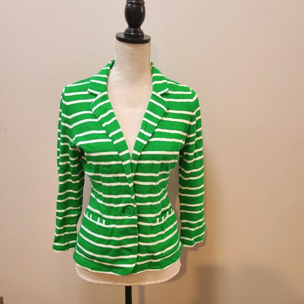 3/4 sleeve cotton spring blazer
